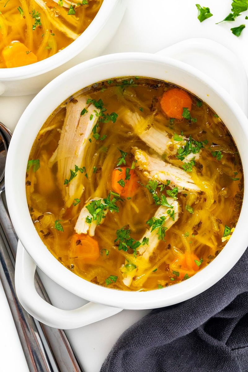 Zoodle Chicken Soup