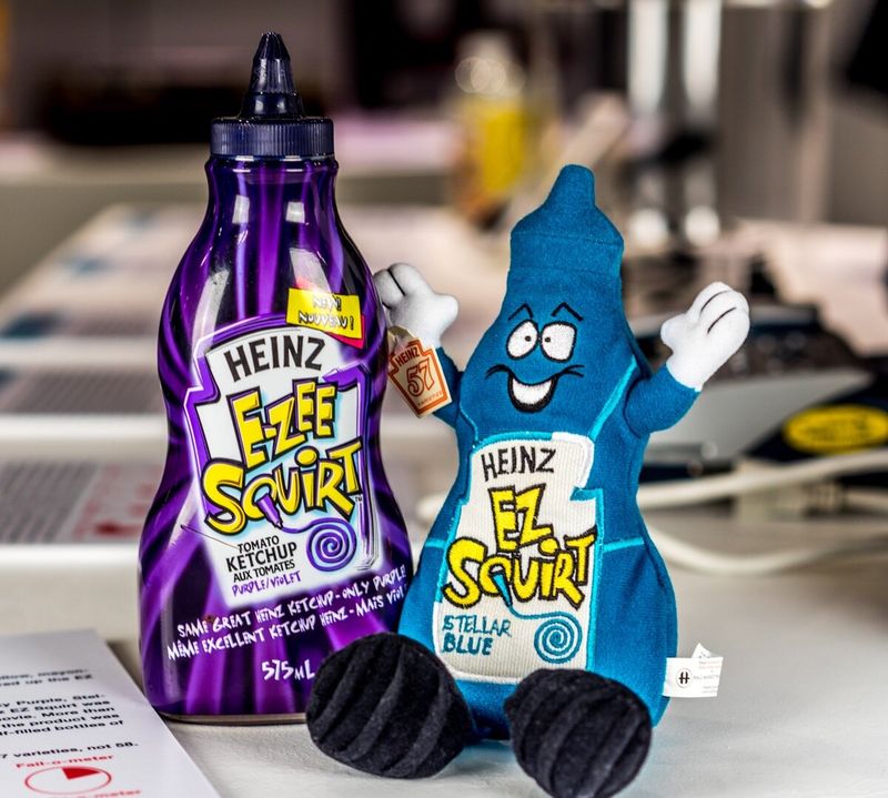 Heinz EZ Squirt Colored Ketchup - Rainbow Condiments Gone Wrong