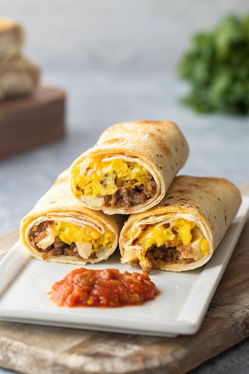 Corned Beef Breakfast Burritos