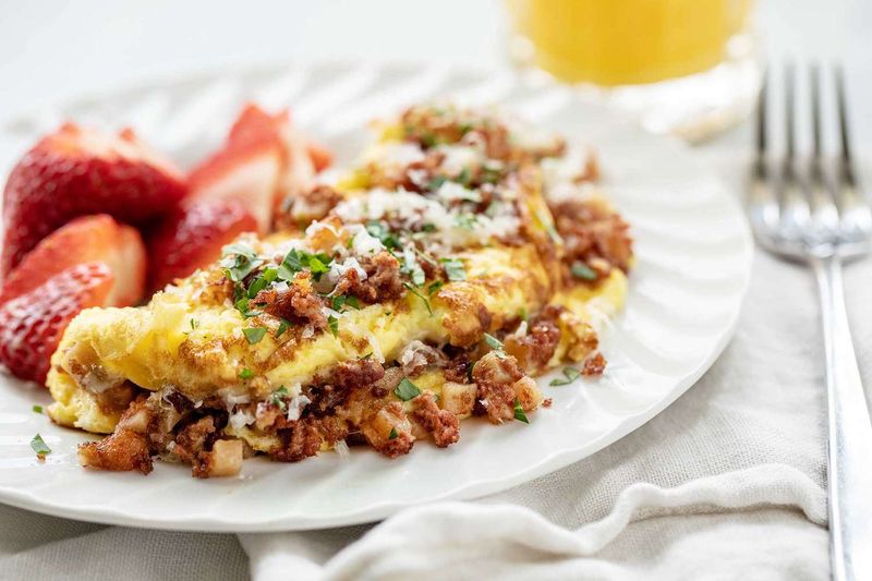 Savory Corned Beef Omelet