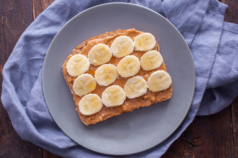Whole-Grain Toast with Peanut Butter