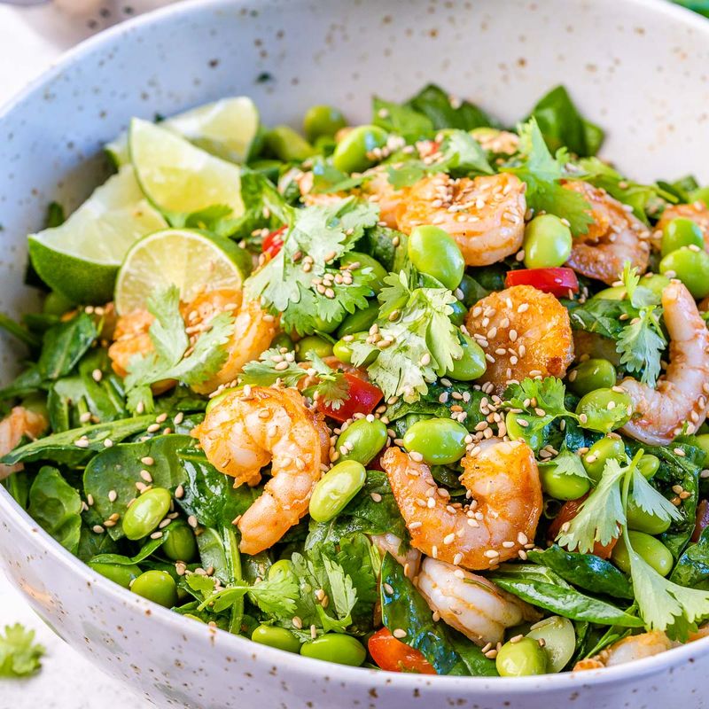 Shrimp and Edamame Asian Fusion
