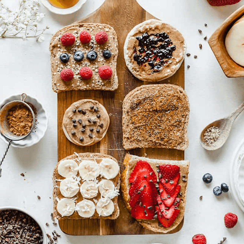 Whole Grain Toast with Almond Butter