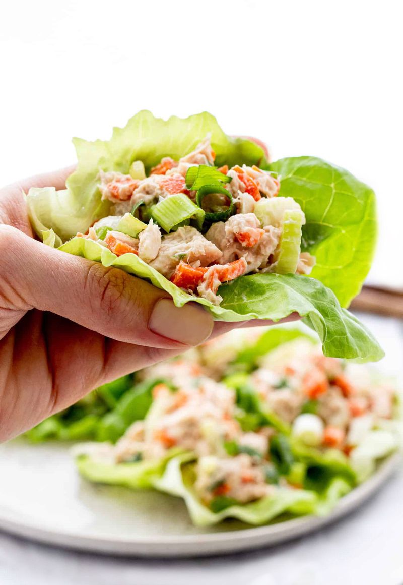 Tuna or Chicken Salad Lettuce Wraps