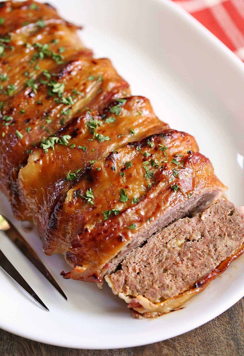 Ground Pork Meatloaf with Glaze