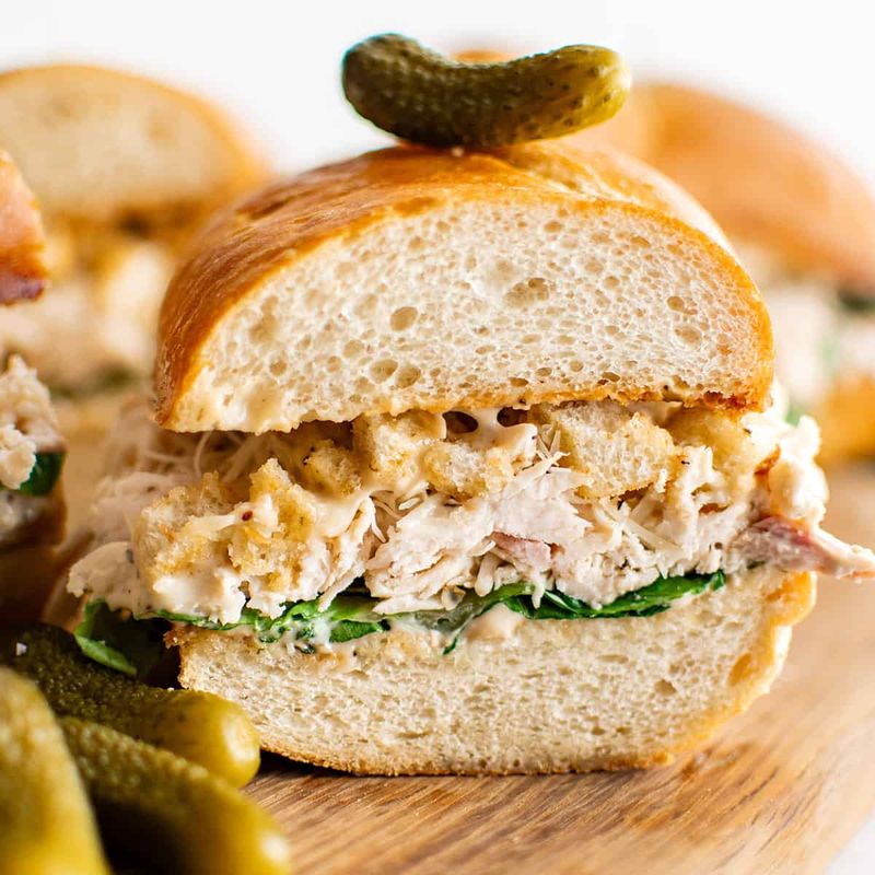 Chicken Caesar Salad Sandwiches