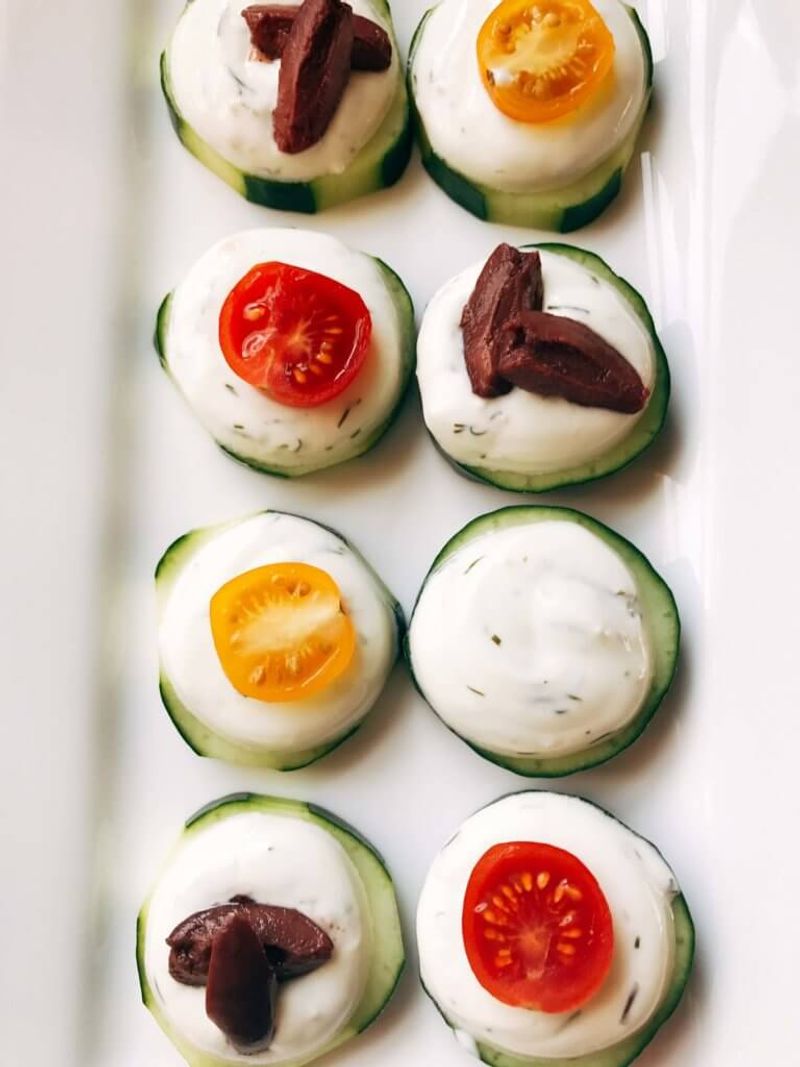 Cucumber-Tzatziki Bites