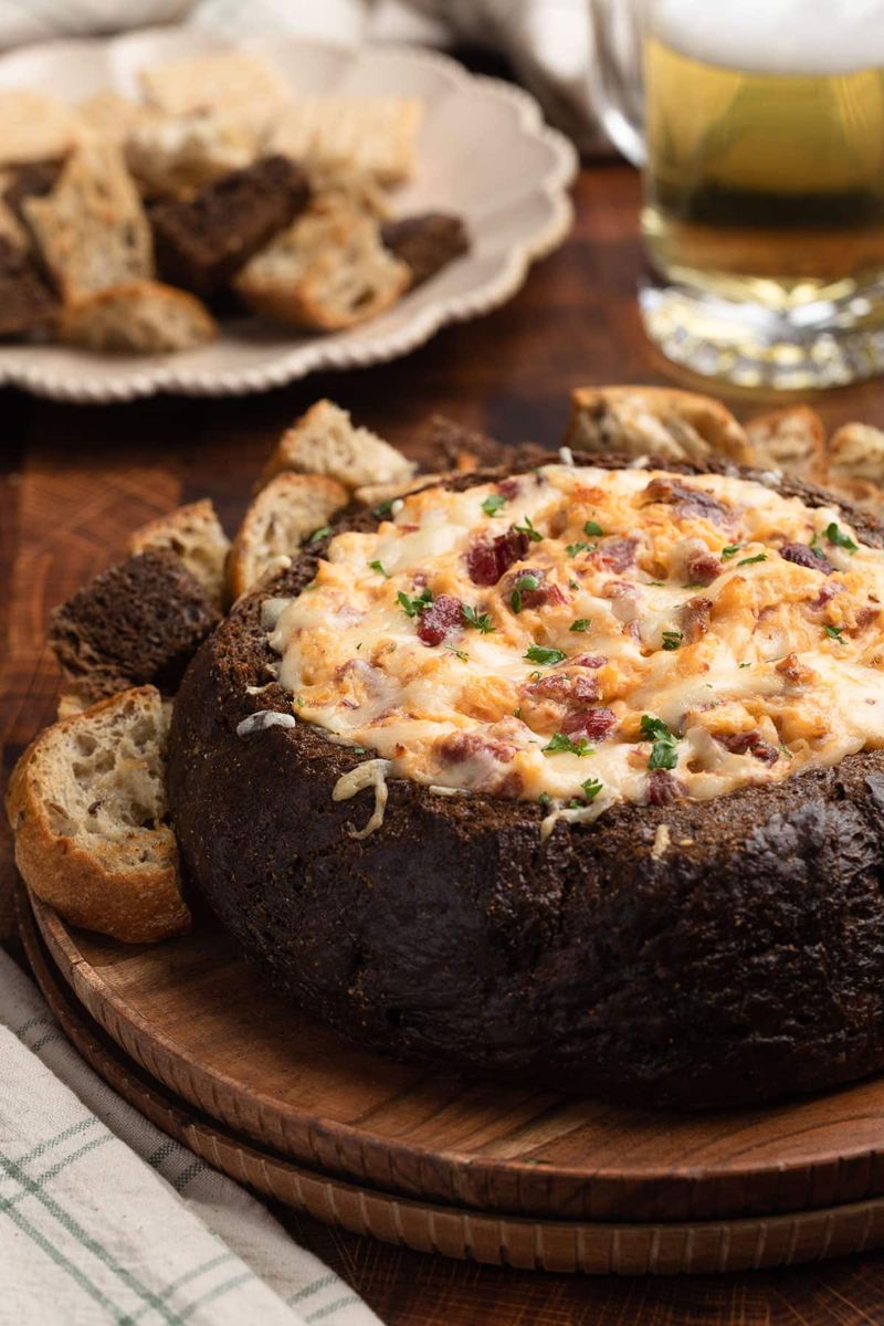 Corned Beef-Stuffed Pumpernickel
