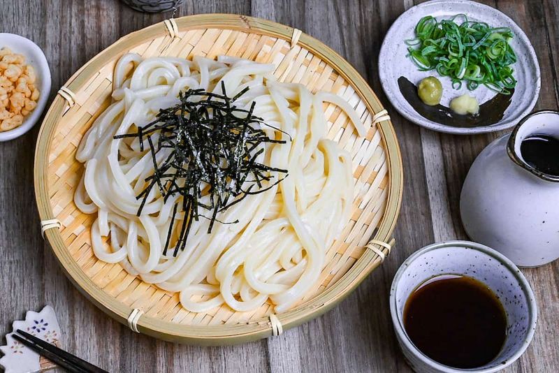 Chilled Udon with Ponzu & Scallions