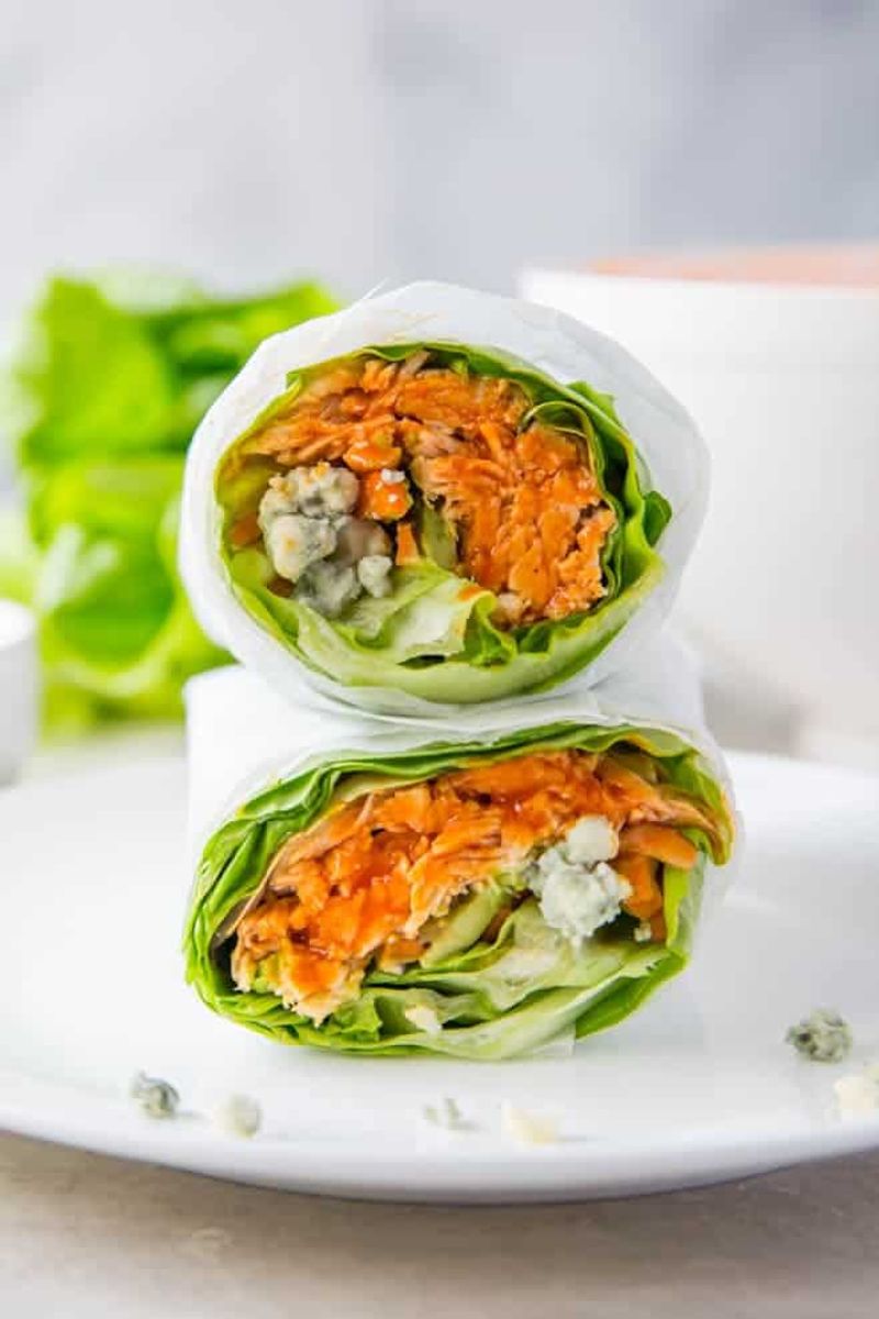 Buffalo Chicken Lettuce Wraps