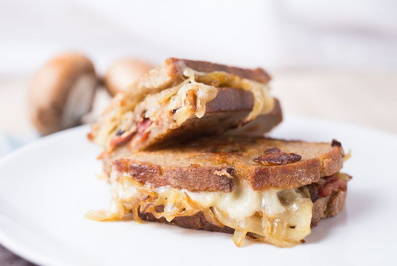Gruyère & Caramelized Onion on Rye