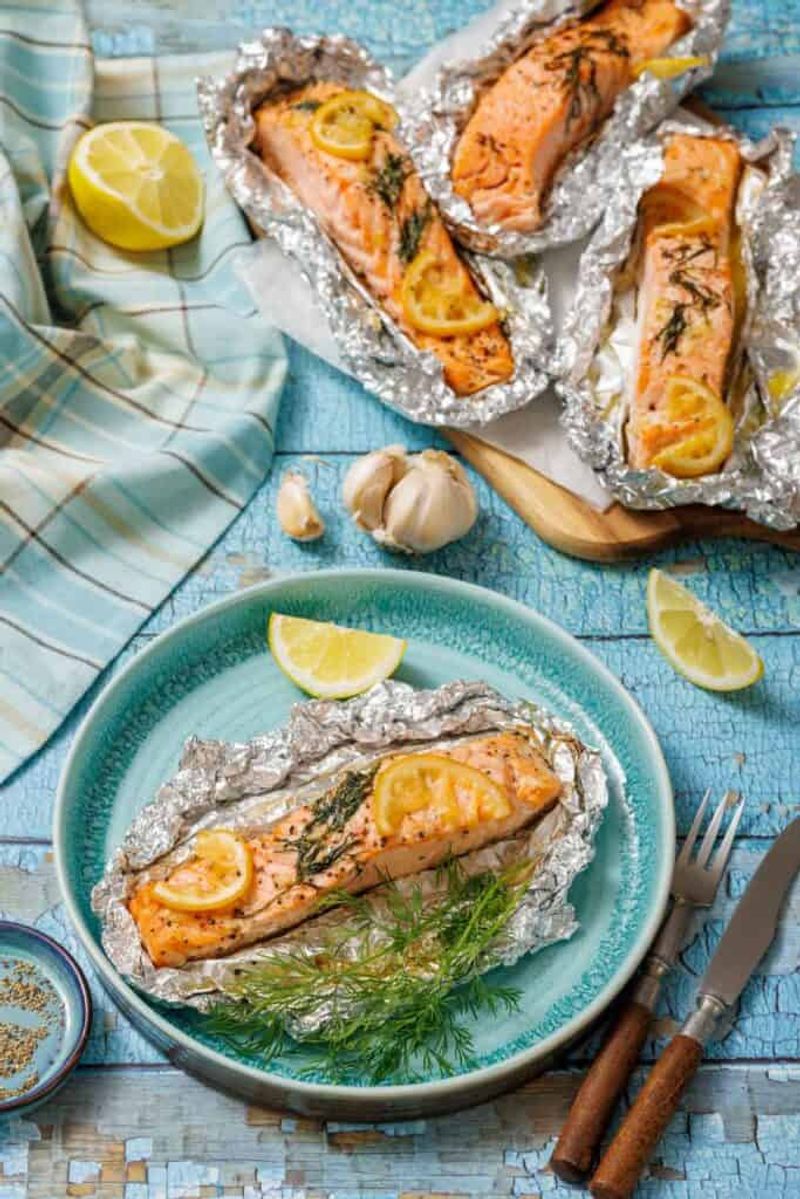 Lemon Dill Trout in Foil Packs