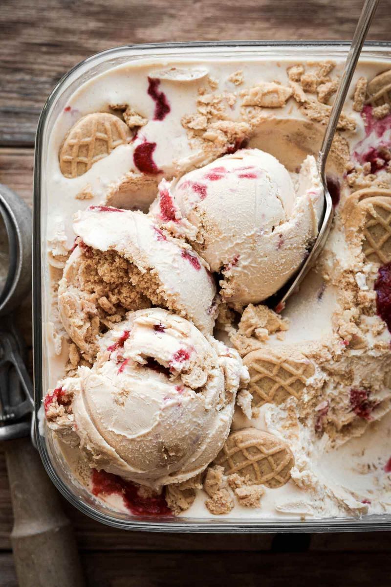 Peanut Butter and Jelly Ice Cream