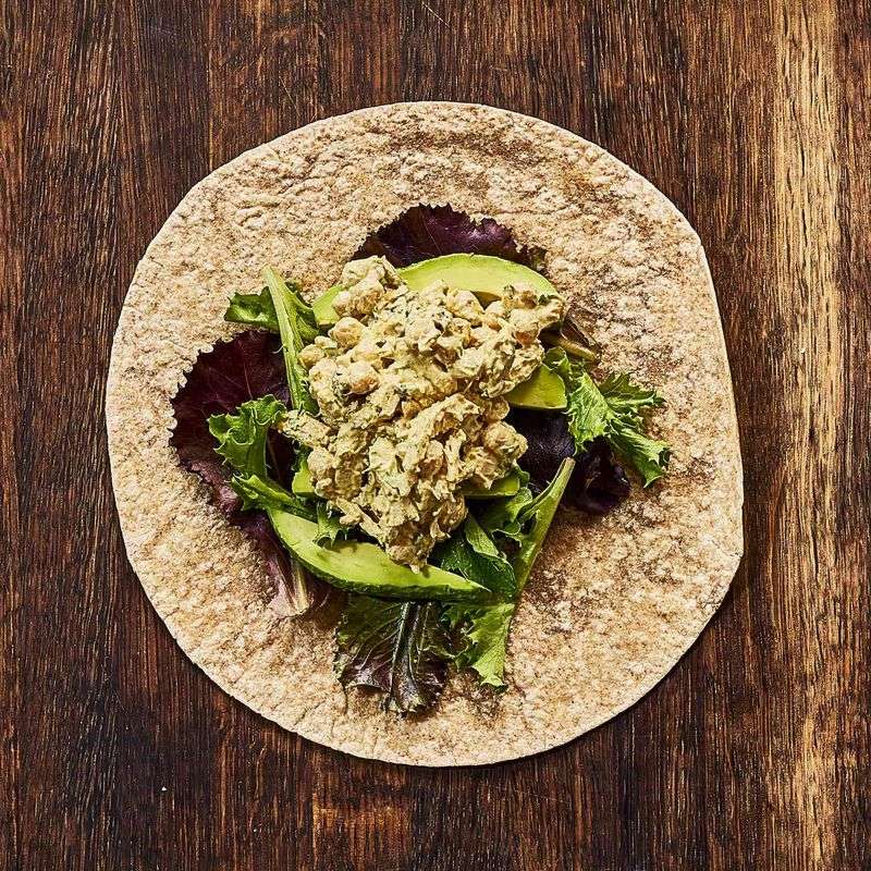 Turmeric Chicken & Avocado Wraps