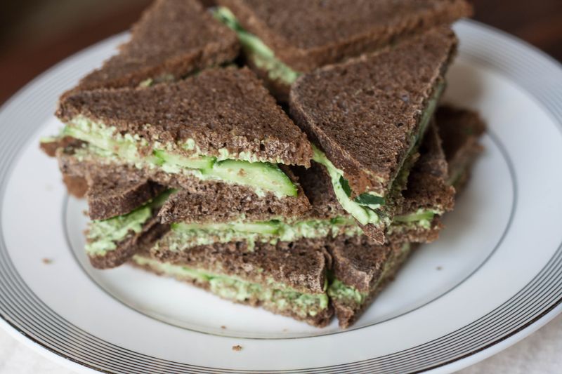 Cucumber-Spinach Sandwich