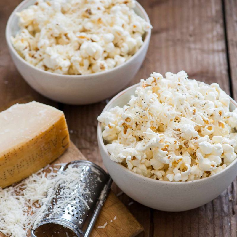 Popcorn and Parmesan Cheese