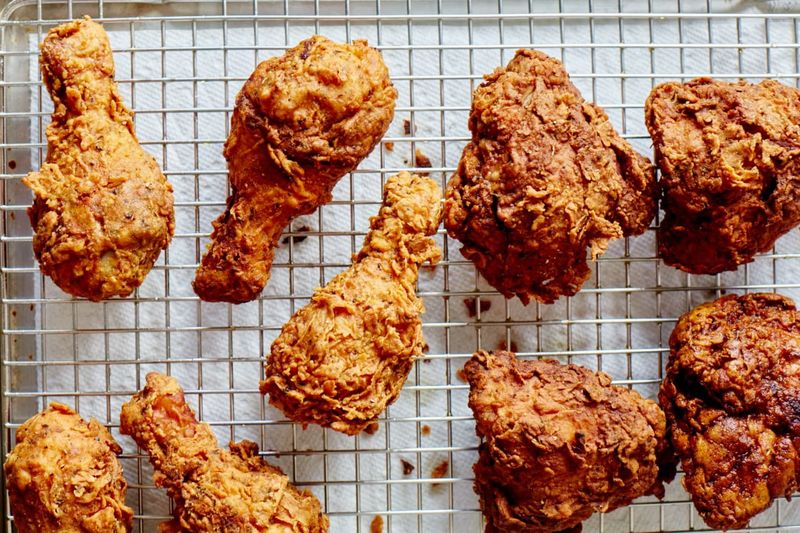 Properly fried food is always greasy