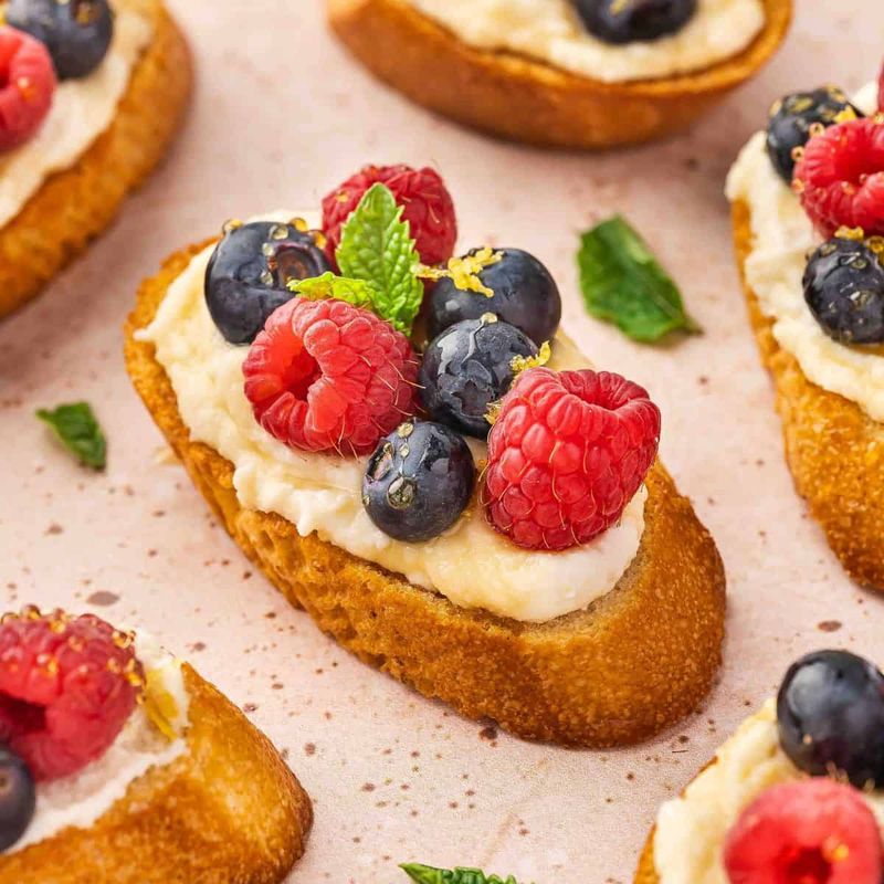 Whipped Ricotta Crostini