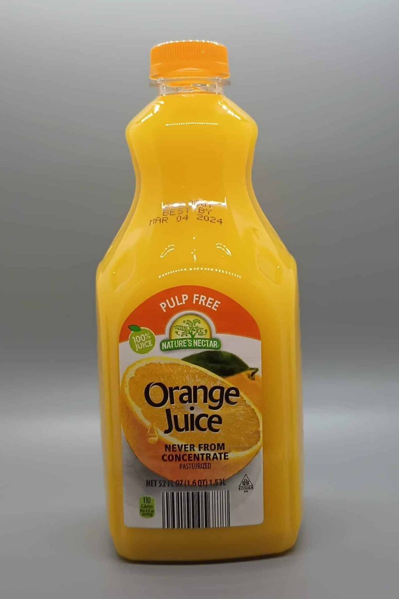 Nature's Nectar (Aldi) Orange Juice: Sour Surprise