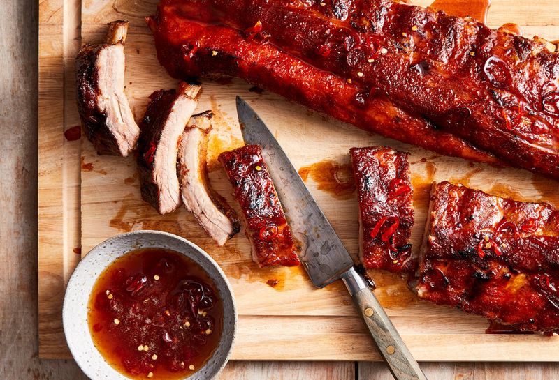 Pepper X Hot Sauce Ribs