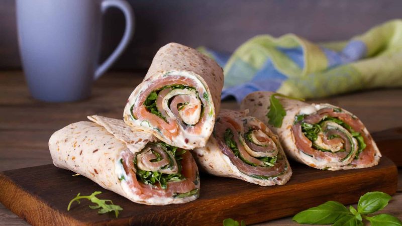 Smoked Salmon & Cucumber Wrap