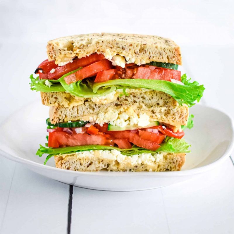 Panera Bread Mediterranean Veggie Sandwich