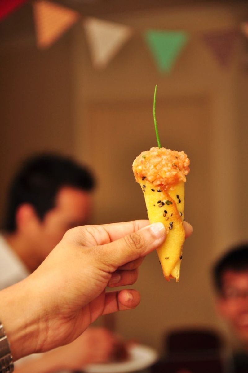 Thomas Keller's Salmon Cornets