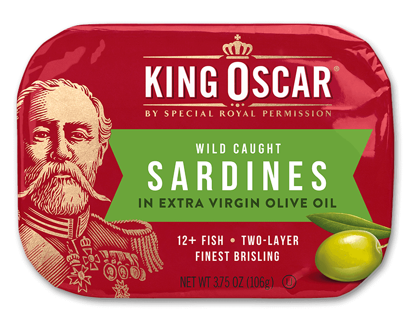 King Oscar Brisling Sardines in Extra Virgin Olive Oil 🟦