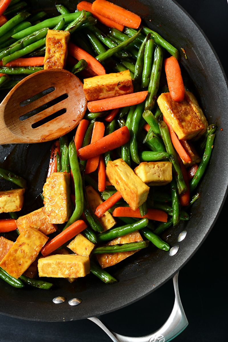 Uninteresting Tofu Stir-Fry: Protein Cubes of Boredom