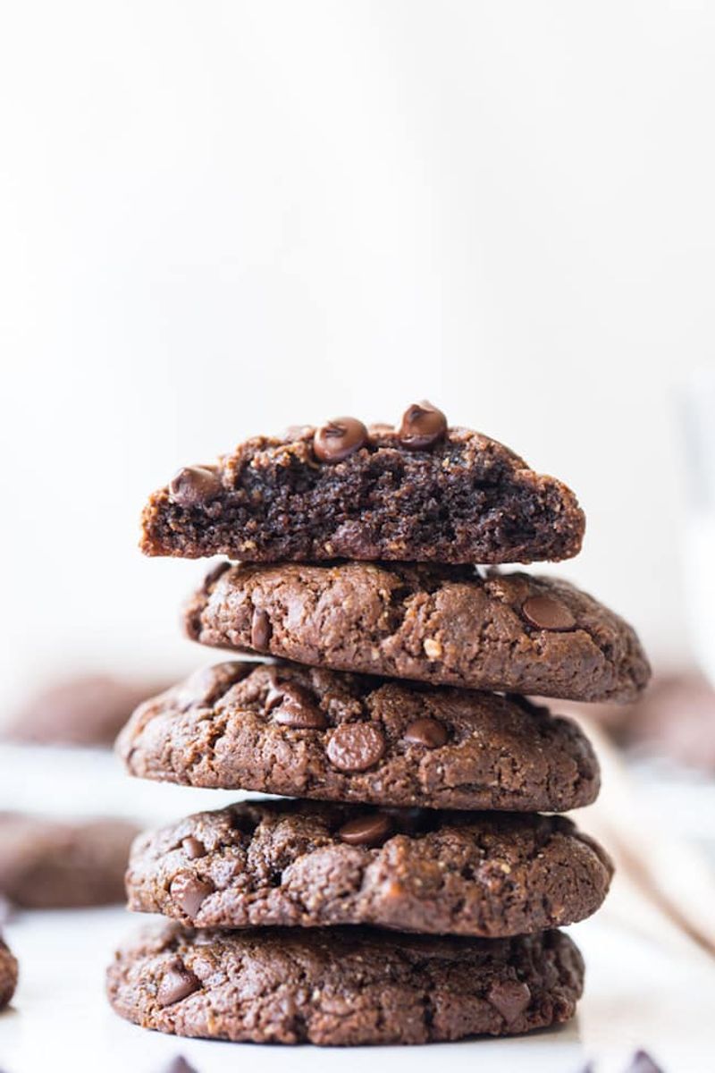 Flourless Double-Chocolate Peanut Butter Cookies