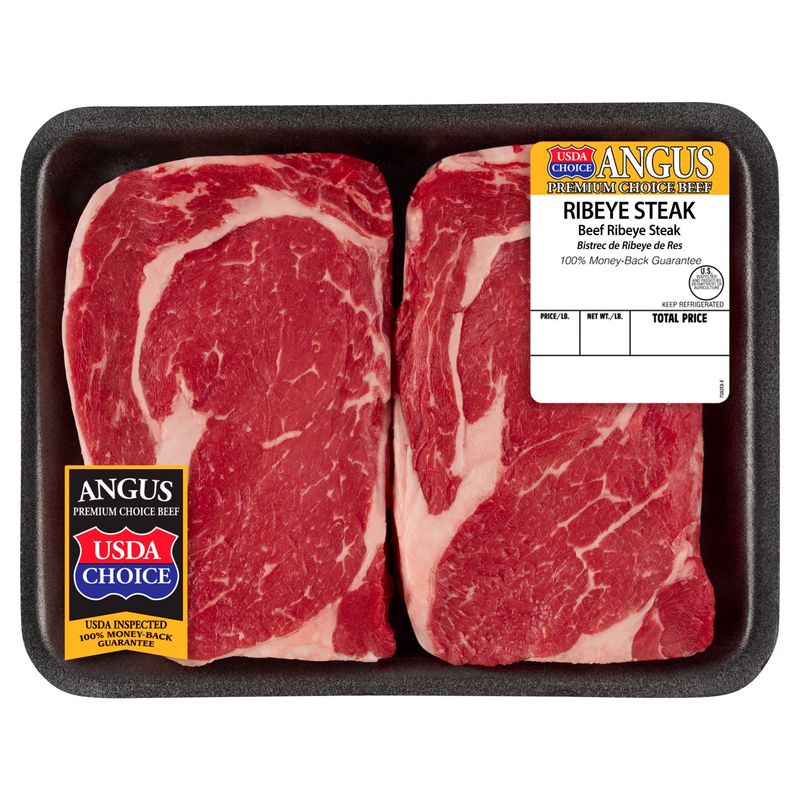 Angus USDA Choice Ribeye Steaks