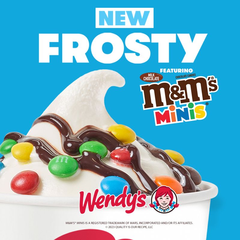 Frosty Sundae with M&Ms