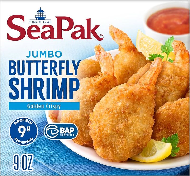 SeaPak Parmesan Butterfly Frozen Shrimp