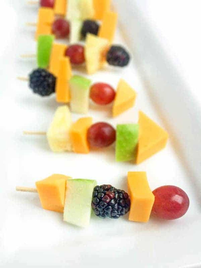 Cheese & Fruit Kabobs: Skewered Simplicity