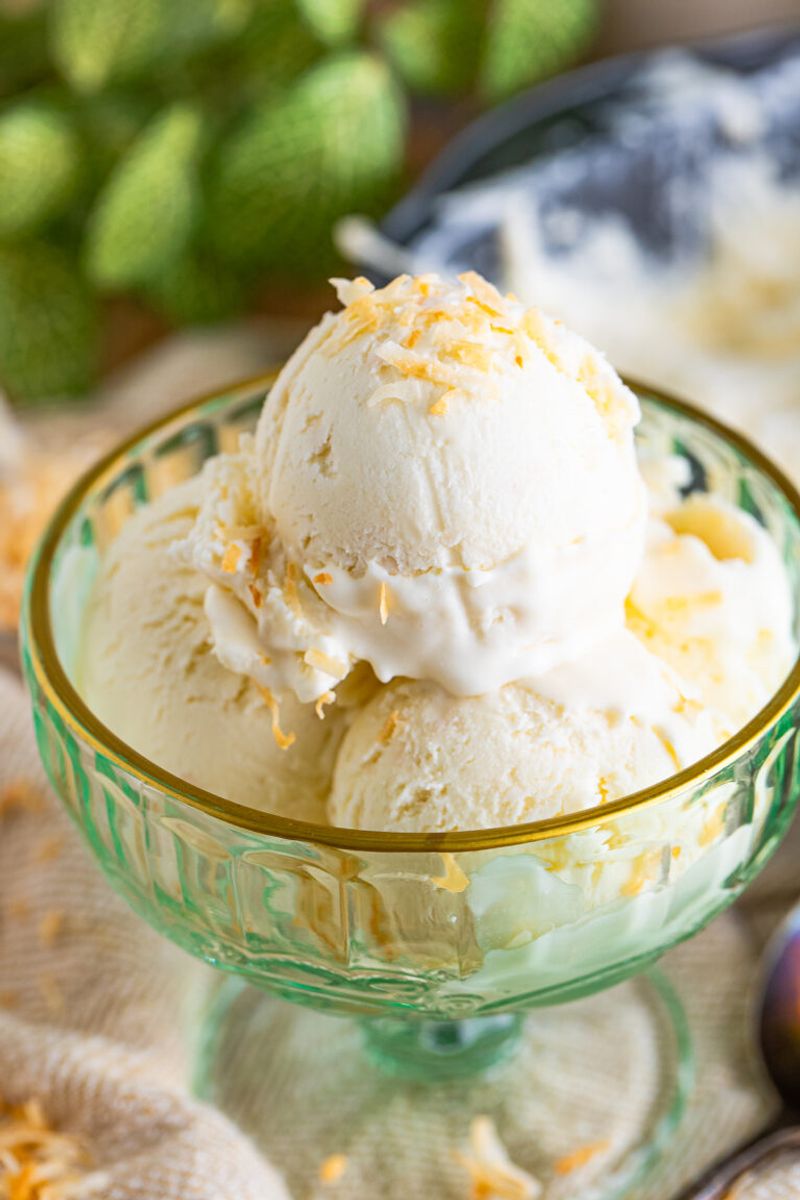 No-Churn Coconut Ice Cream