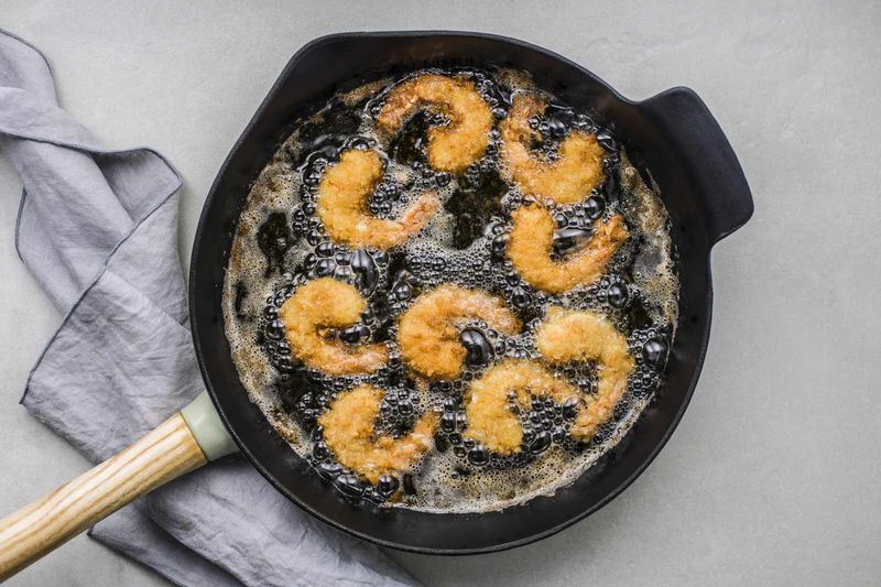 Deep frying always creates trans fats