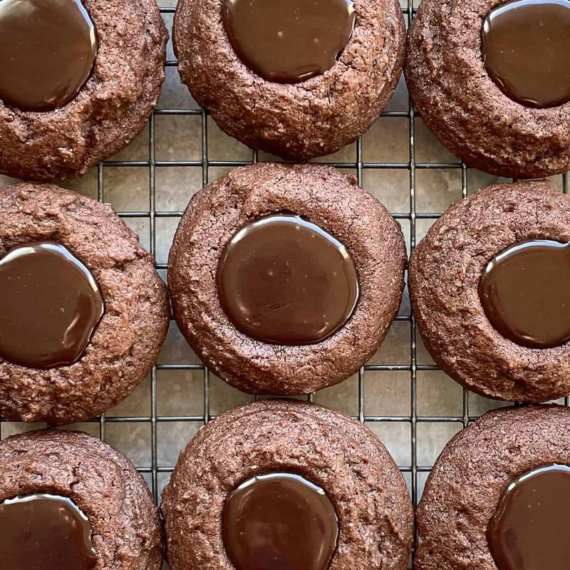 Nutella-Filled Thumbprint Cookies
