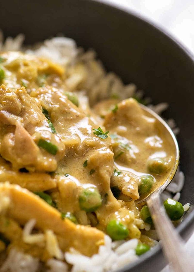 Easy Chicken Curry over Rice