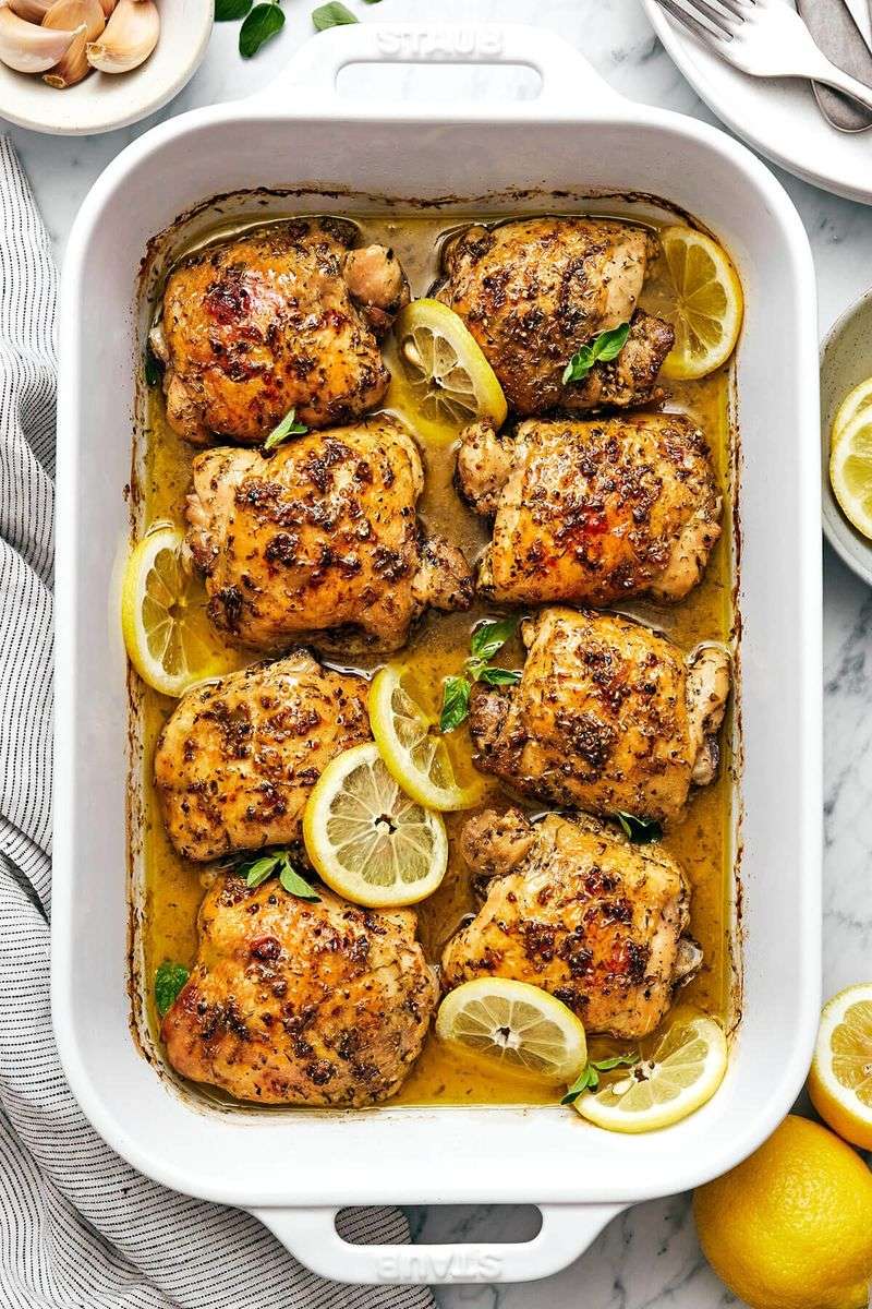 Greek-Style Chicken with Lemon and Oregano