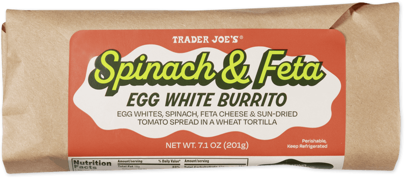 Get: Spinach & Feta Egg White Burrito