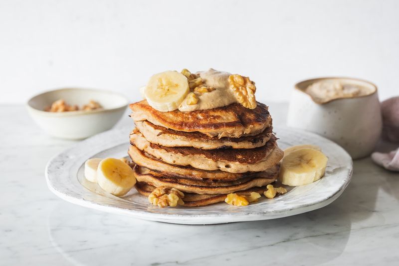 Walnut Banana Pancakes
