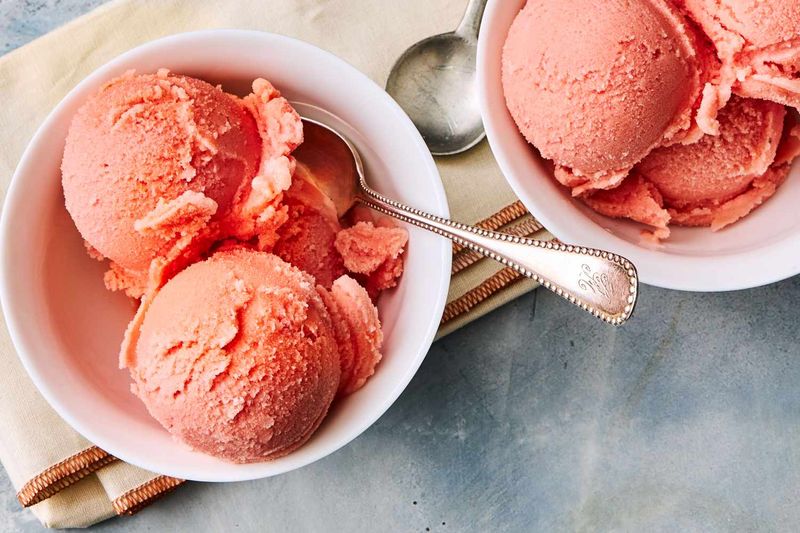 Watermelon Syrup Ice Cream