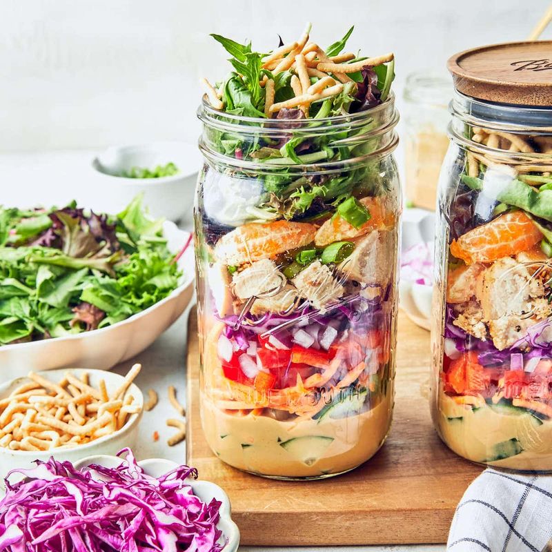 Mini Mason Jar Salads