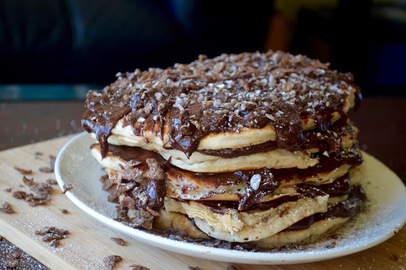 Cocoa Pebbles Pancakes