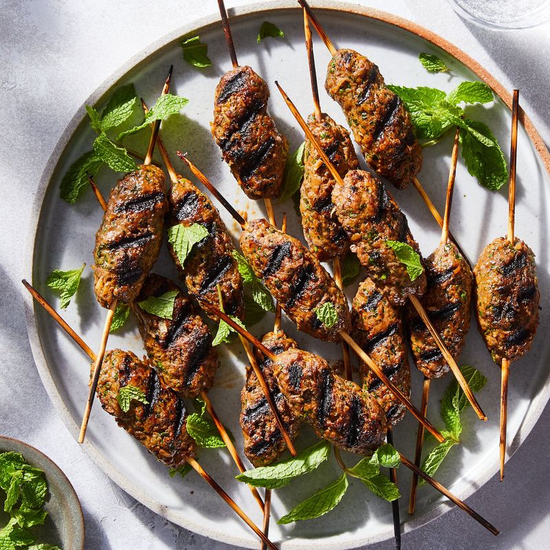 Moroccan Lamb Kefta Kabobs