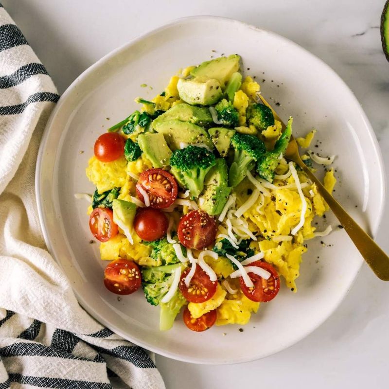 Veggie-Packed Scrambled Eggs