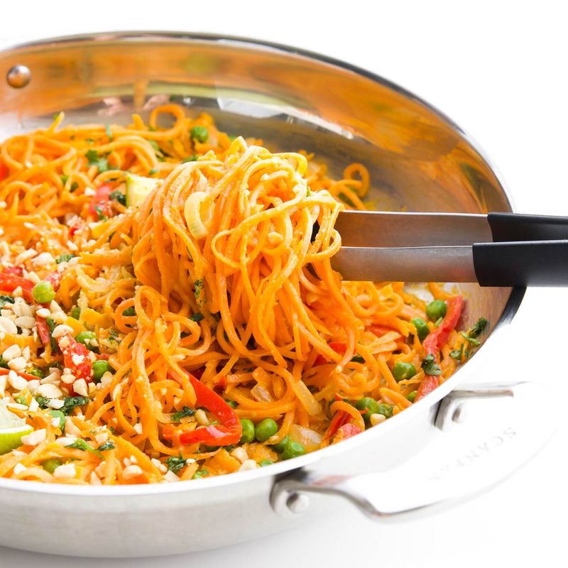 Thai Peanut Sweet Potato Noodles