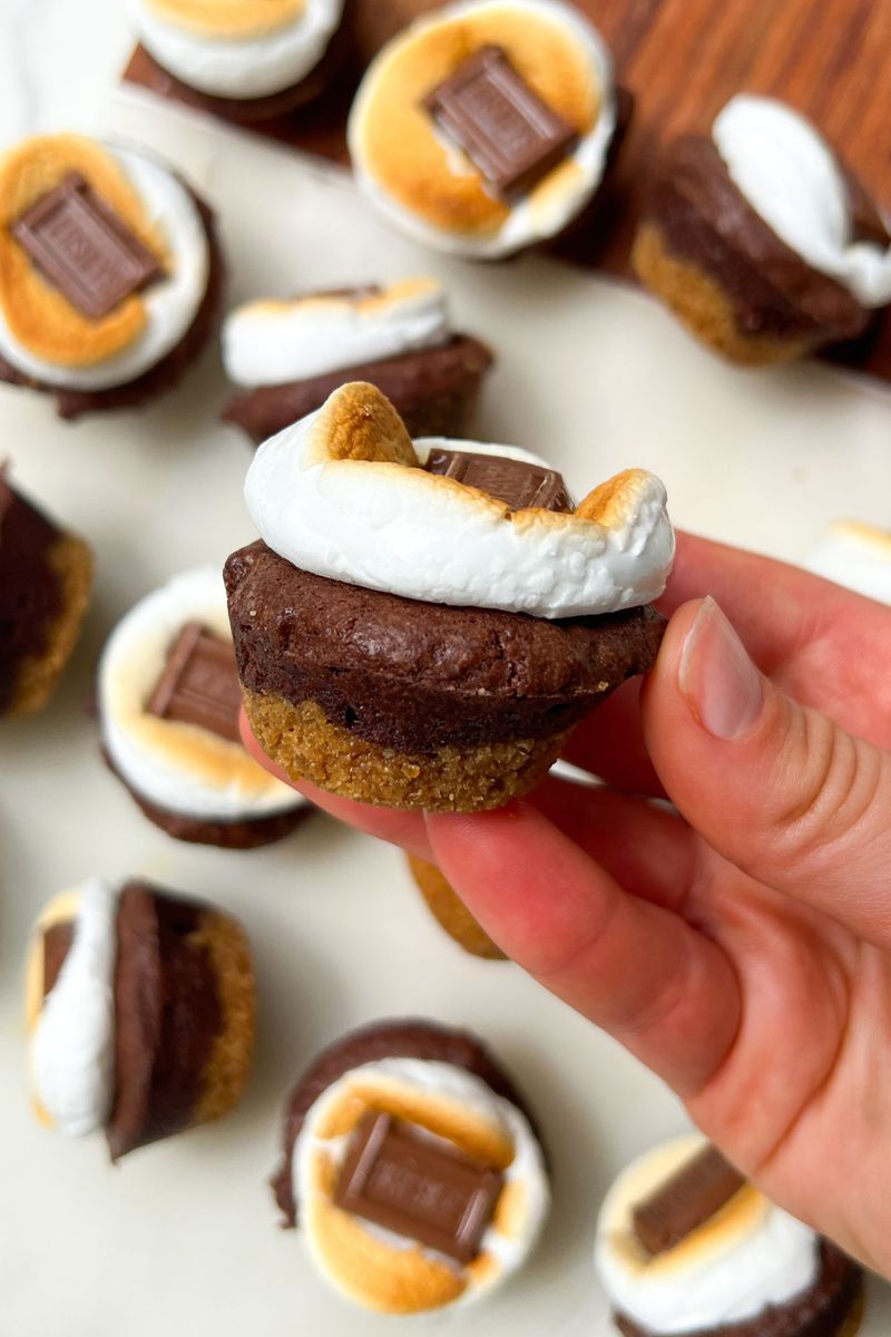 S'mores Brownie Bites