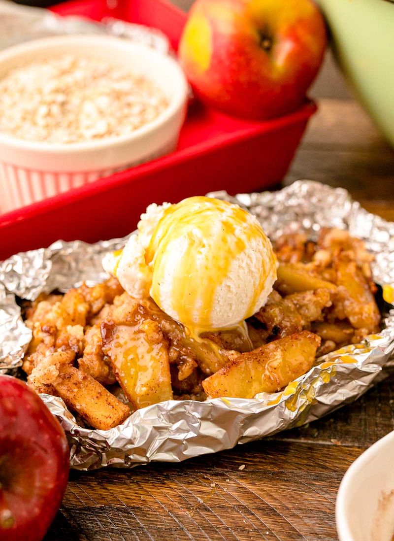 Grilled Apples or Peaches Crisp Packs
