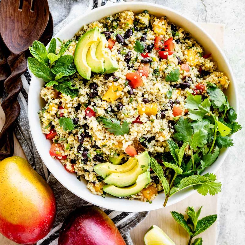 Quinoa Power Bowl with Black Beans and Avocado
